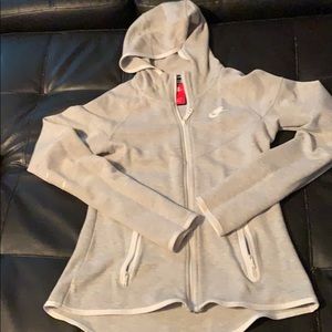Nike gray stretch zip up.